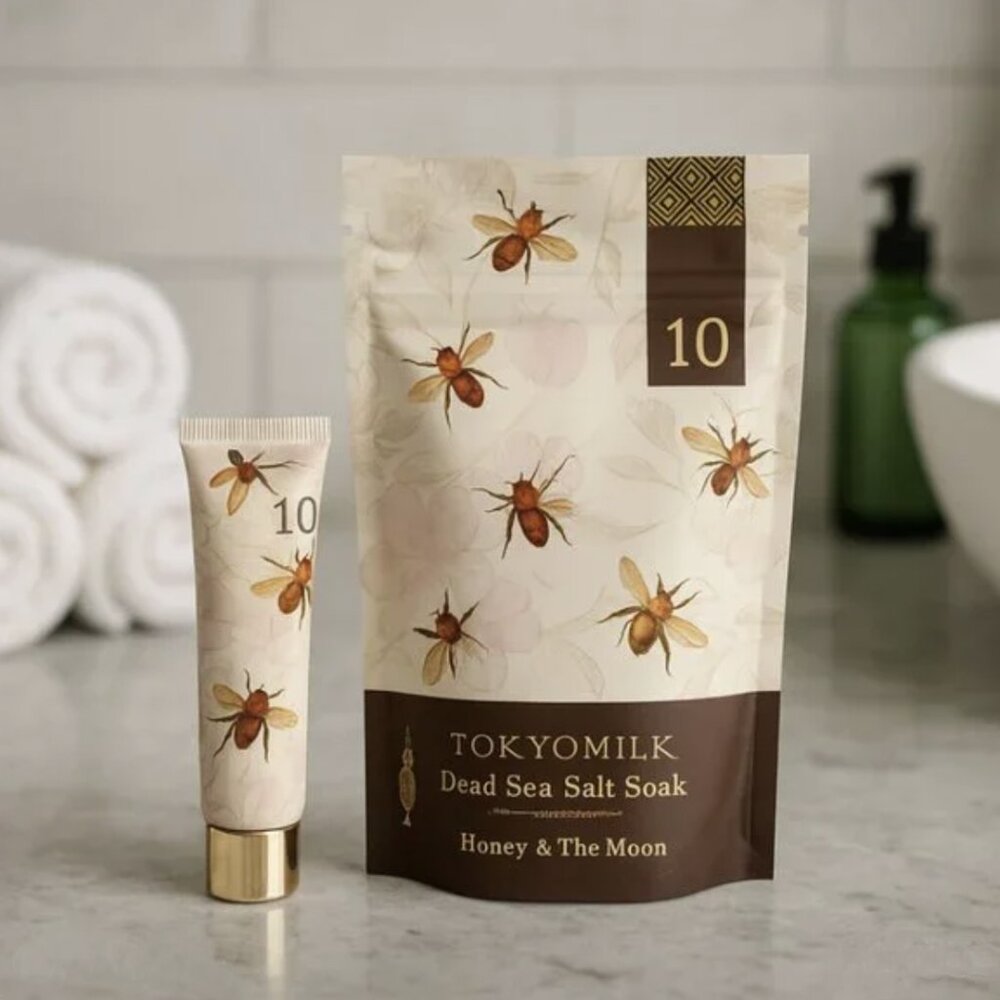 TOKYOMILK HONEY & THE MOON  INDULGENT BATH  SOAK & HANDCREME SET